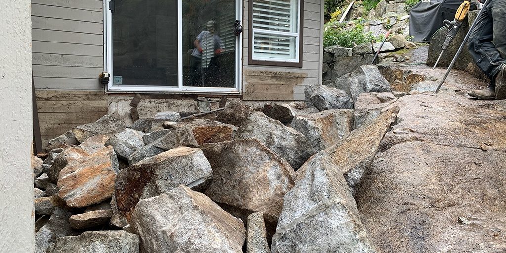 West Vancouver Residential Rock Removal (1)