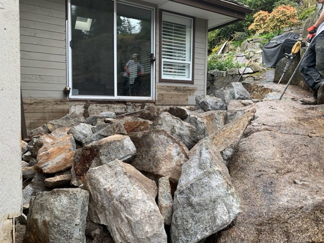 West Vancouver Residential Rock Removal (1)